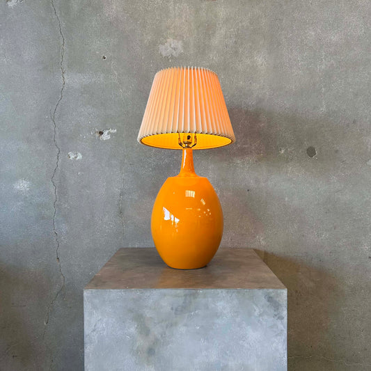Groovy Orange Mid Century Modern Lamp