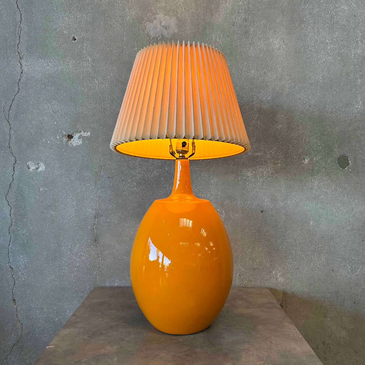 Groovy Orange Mid Century Modern Lamp
