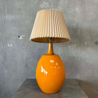 Groovy Orange Mid Century Modern Lamp