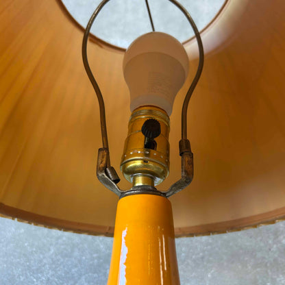 Groovy Orange Mid Century Modern Lamp