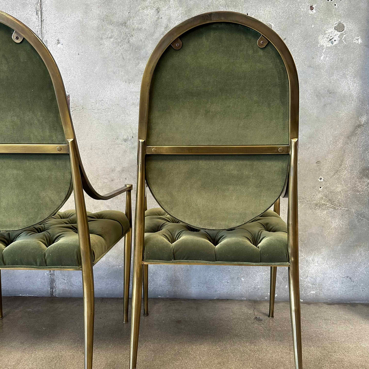 Set of 6 1970's Mastercraft Dining Chairs Designed By Bernhard Rohne