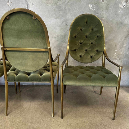 Set of 6 1970's Mastercraft Dining Chairs Designed By Bernhard Rohne