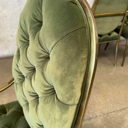 Set of 6 1970's Mastercraft Dining Chairs Designed By Bernhard Rohne