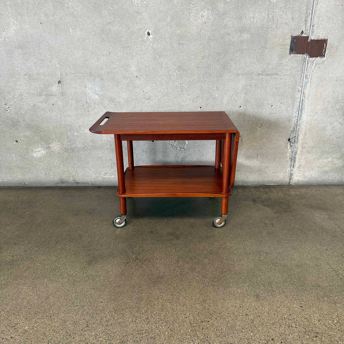 Danish Teak Serving Cart by Johannes Andersen for Silkeborg