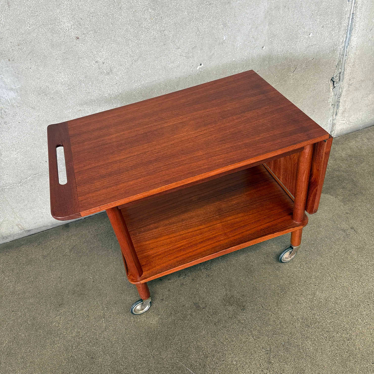 Danish Teak Serving Cart by Johannes Andersen for Silkeborg