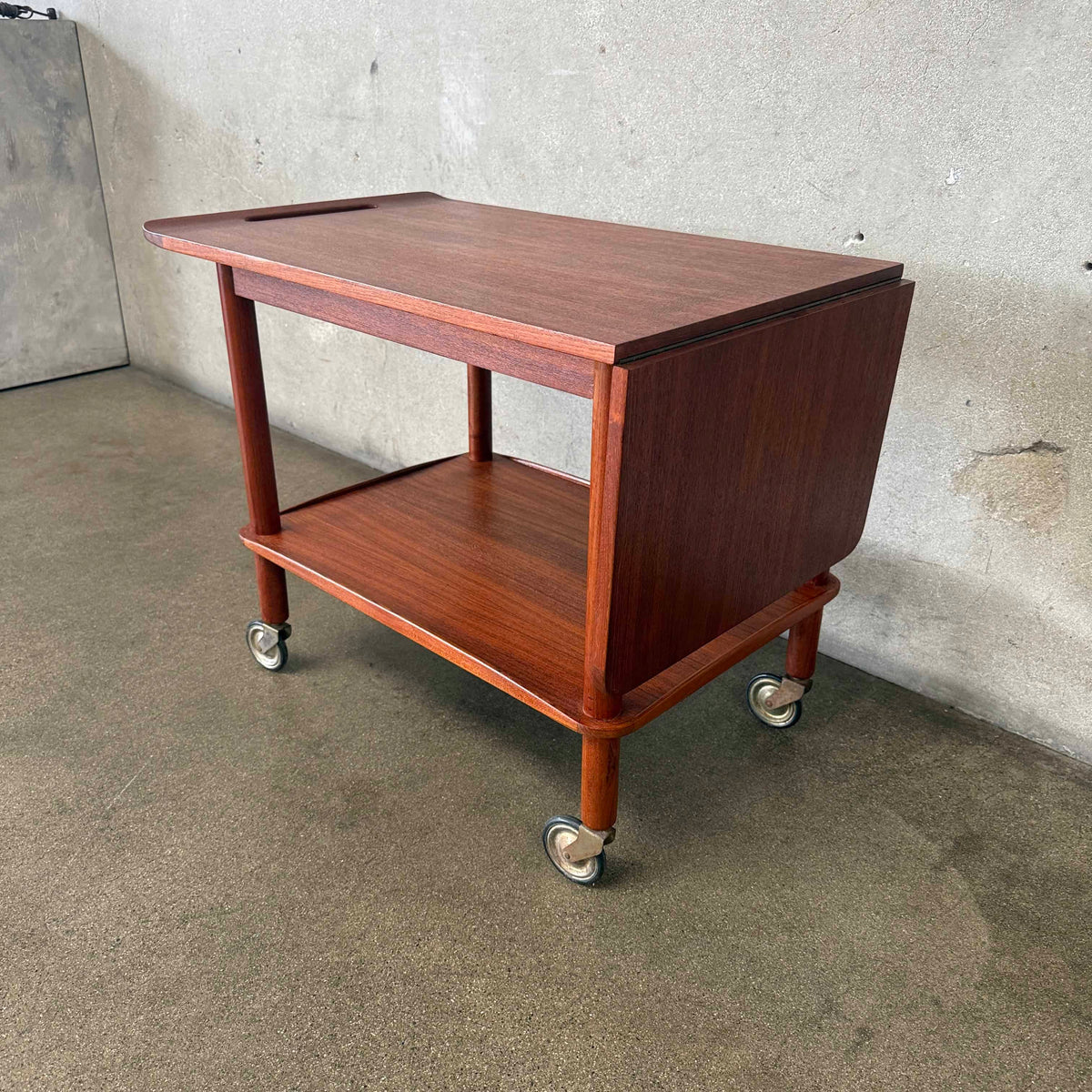 Danish Teak Serving Cart by Johannes Andersen for Silkeborg