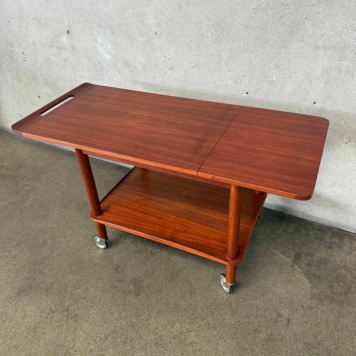 Danish Teak Serving Cart by Johannes Andersen for Silkeborg