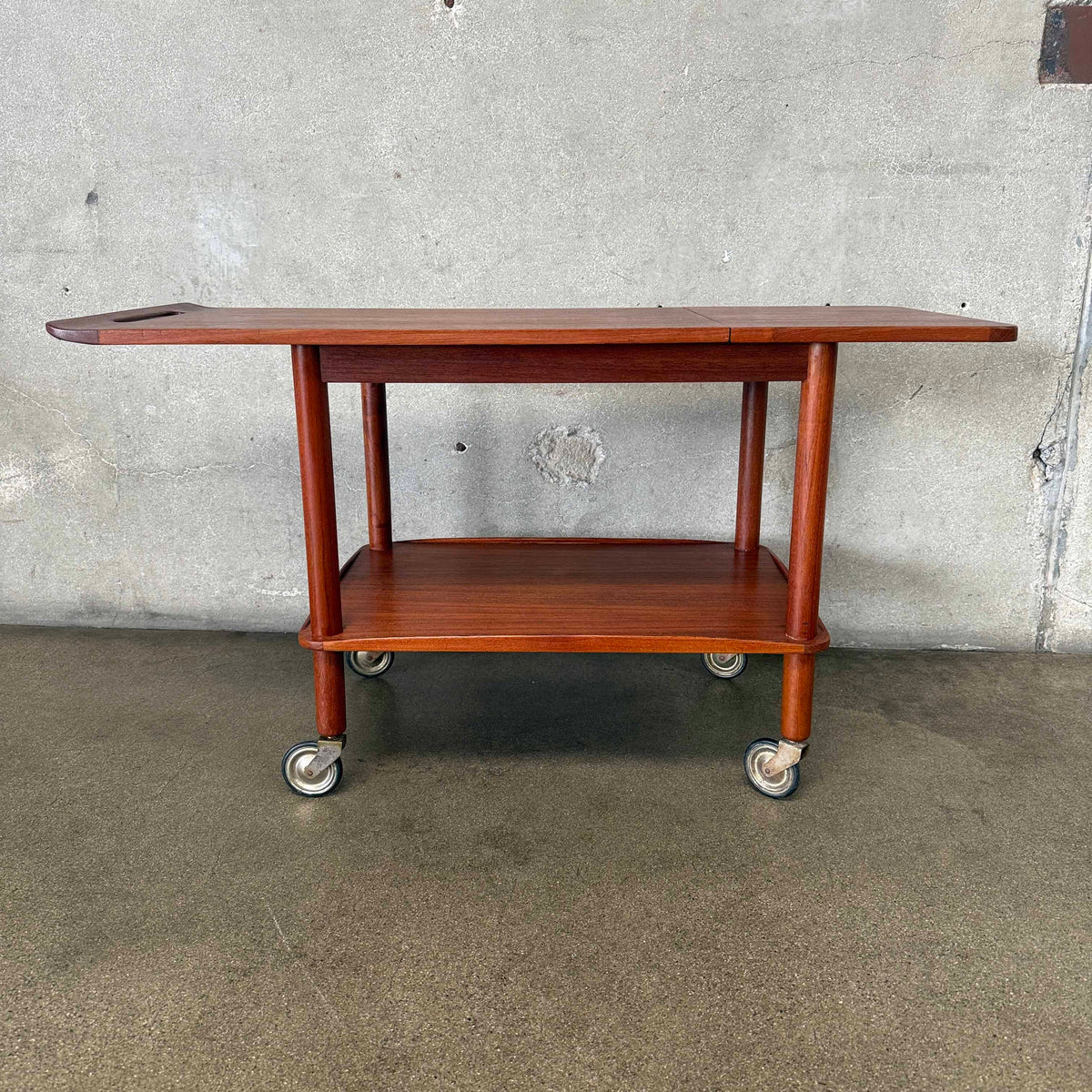 Danish Teak Serving Cart by Johannes Andersen for Silkeborg