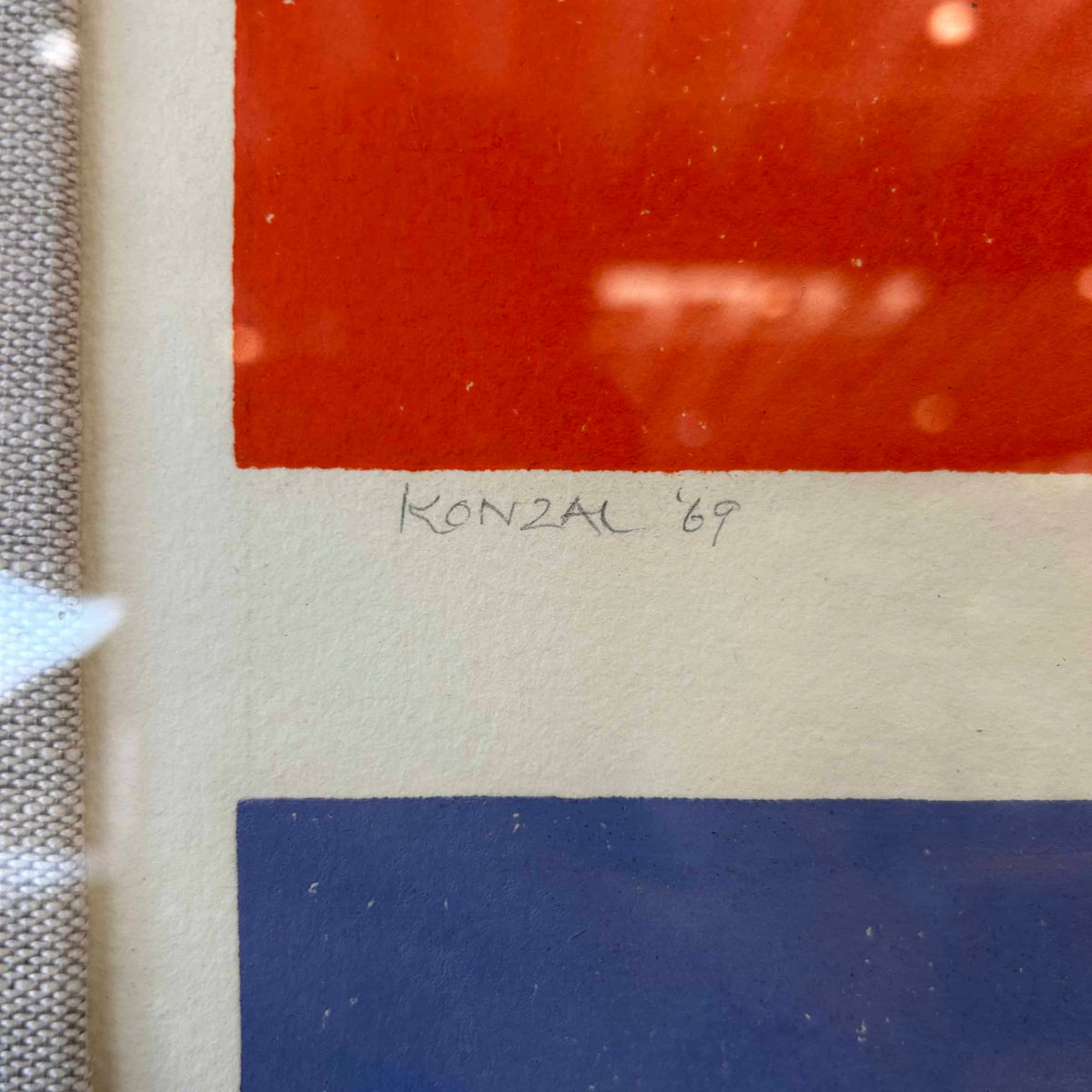 Untitled by Joseph Konzal, Acrylic on Paper 1969