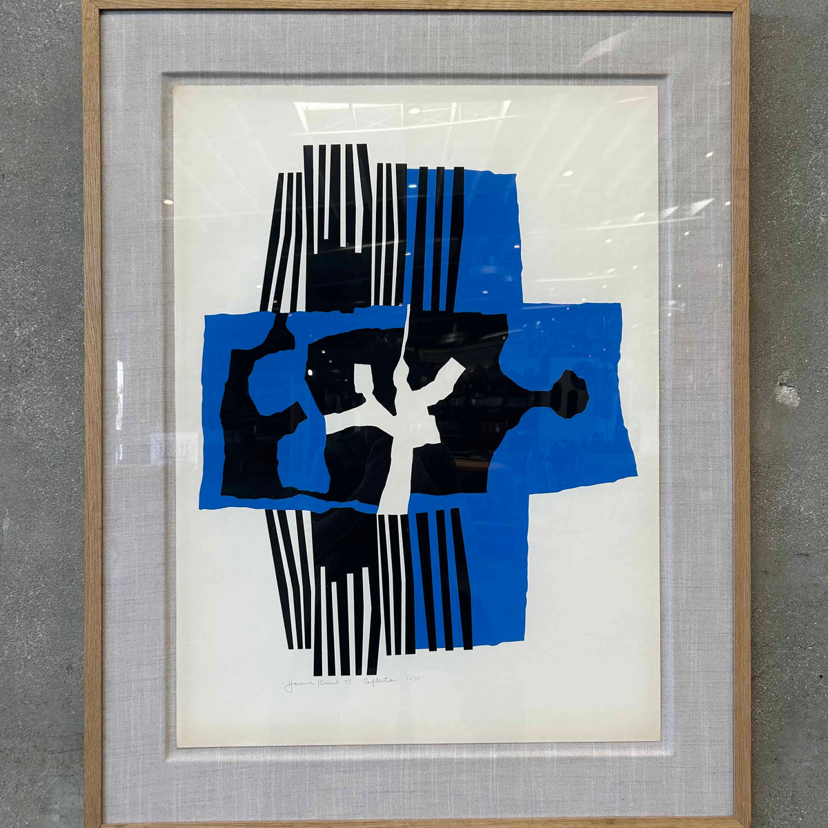 "Reflections" by Harold Krisel, Silkscreen On Paper