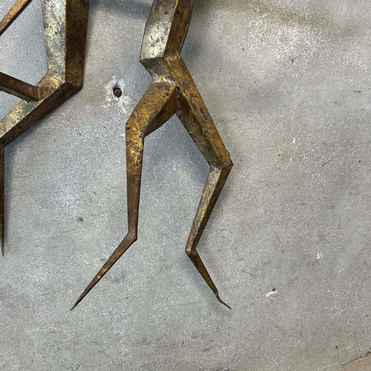 Mid Century Modern Abstract Brutalist Wall Hanging Sculpture C. 1970s