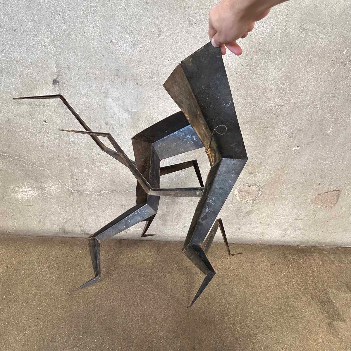 Mid Century Modern Abstract Brutalist Wall Hanging Sculpture C. 1970s