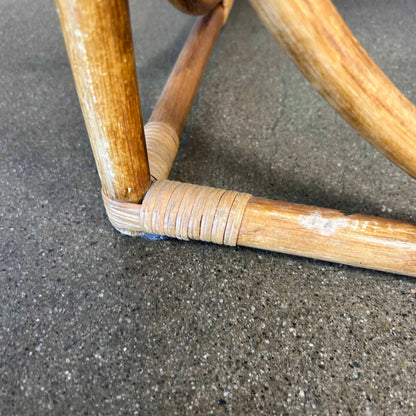 Bentwood & Reed Woven Side Table