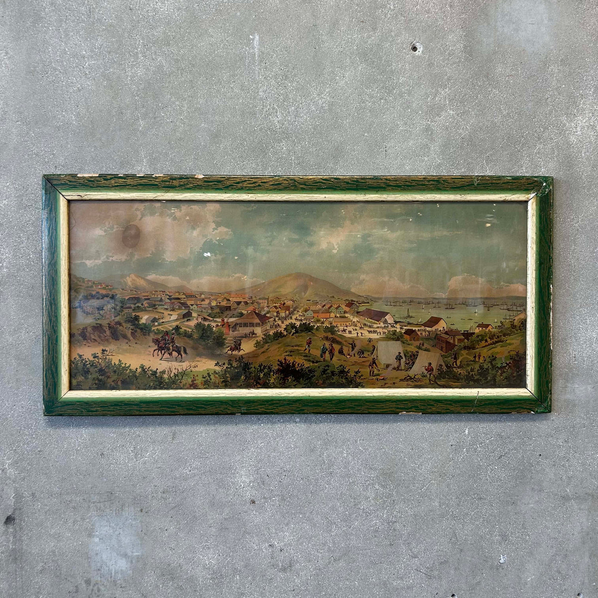 Vintage Print Titled "San Francisco in July 1849"