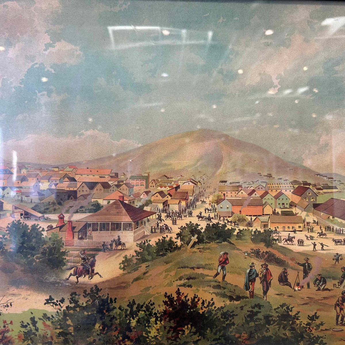 Vintage Print Titled "San Francisco in July 1849"