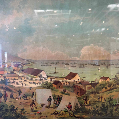 Vintage Print Titled "San Francisco in July 1849"
