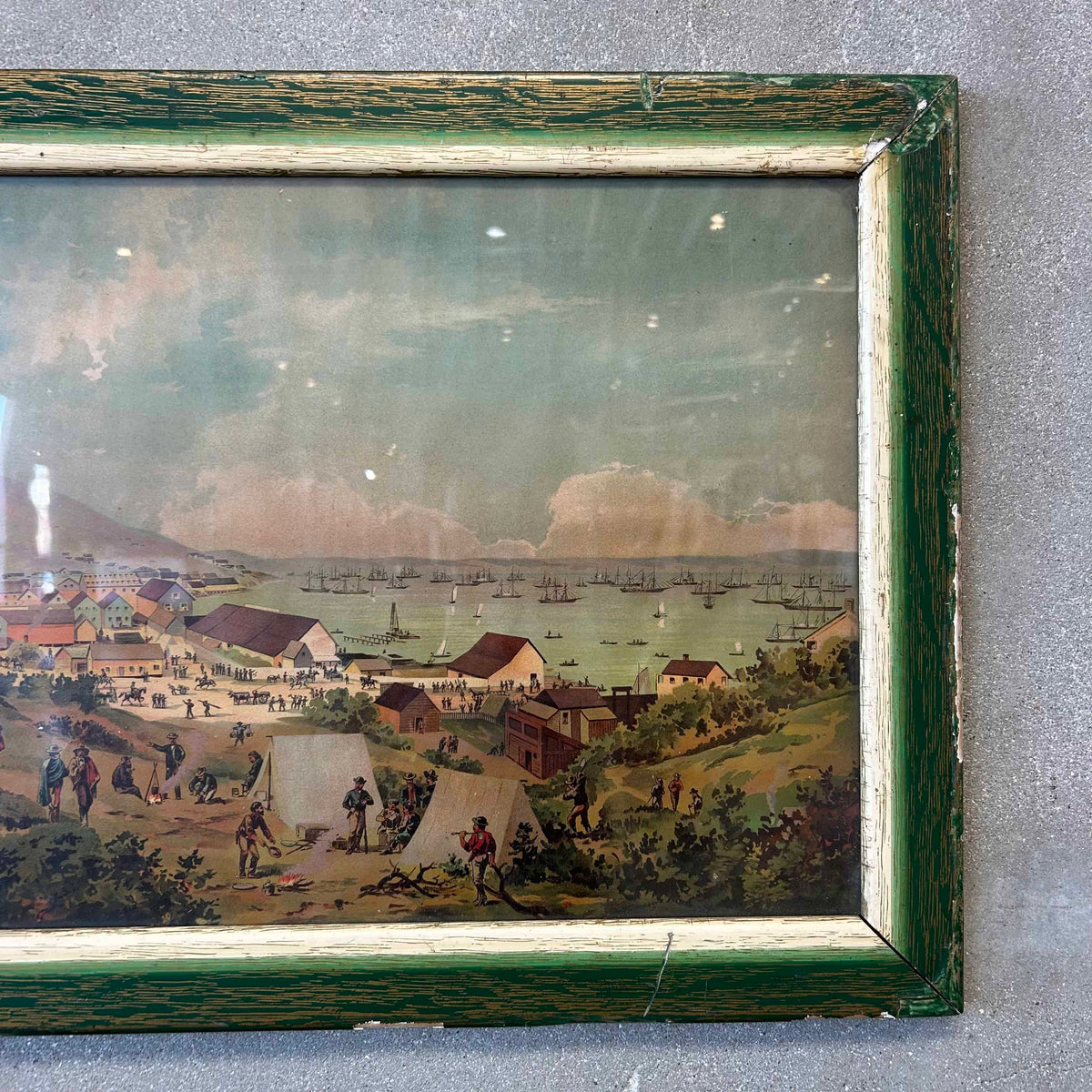 Vintage Print Titled "San Francisco in July 1849"
