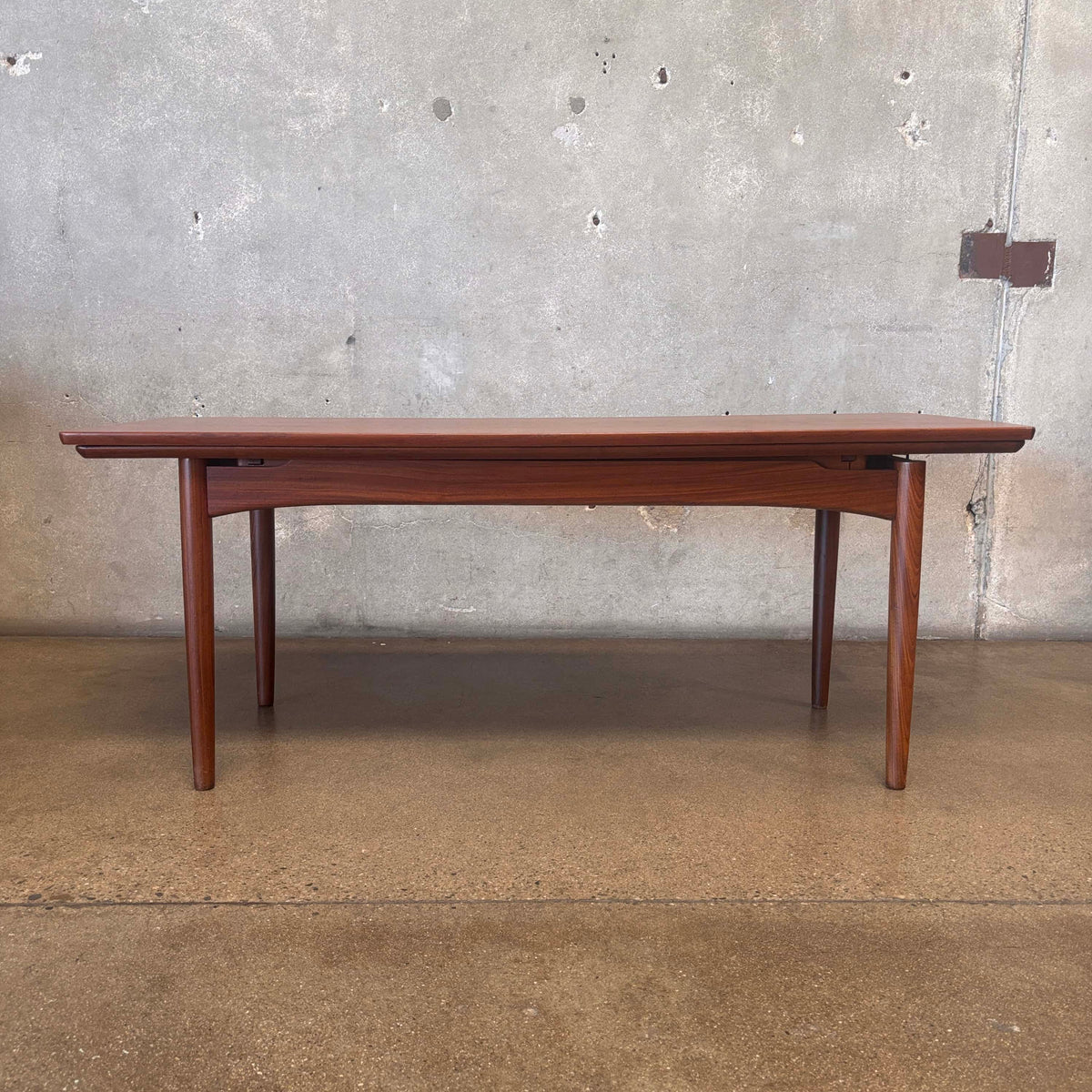 A/S Randers Mobelfabrik Danish 1960s Coffee Table to Dining Table Convertible