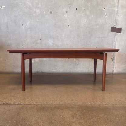 A/S Randers Mobelfabrik Danish 1960s Coffee Table to Dining Table Convertible