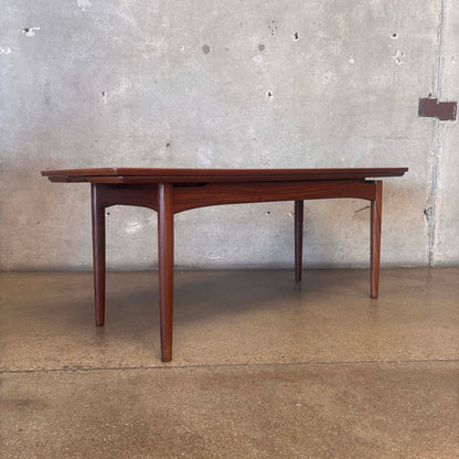 A/S Randers Mobelfabrik Danish 1960s Coffee Table to Dining Table Convertible