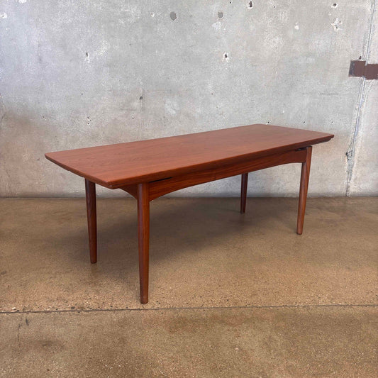 A/S Randers Mobelfabrik Danish 1960s Coffee Table to Dining Table Convertible