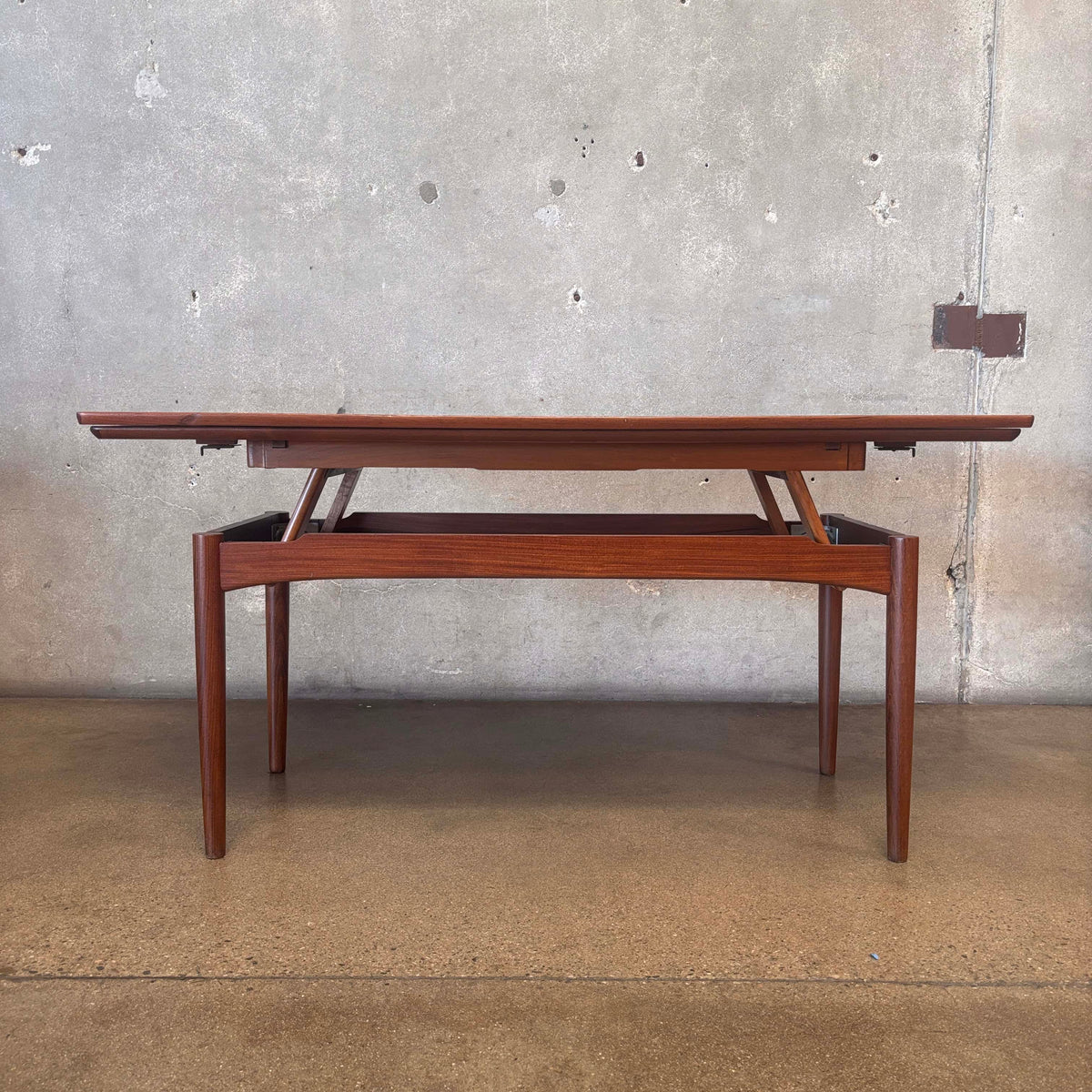 A/S Randers Mobelfabrik Danish 1960s Coffee Table to Dining Table Convertible