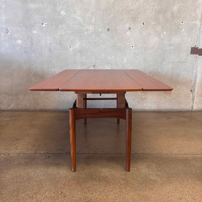 A/S Randers Mobelfabrik Danish 1960s Coffee Table to Dining Table Convertible
