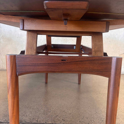 A/S Randers Mobelfabrik Danish 1960s Coffee Table to Dining Table Convertible