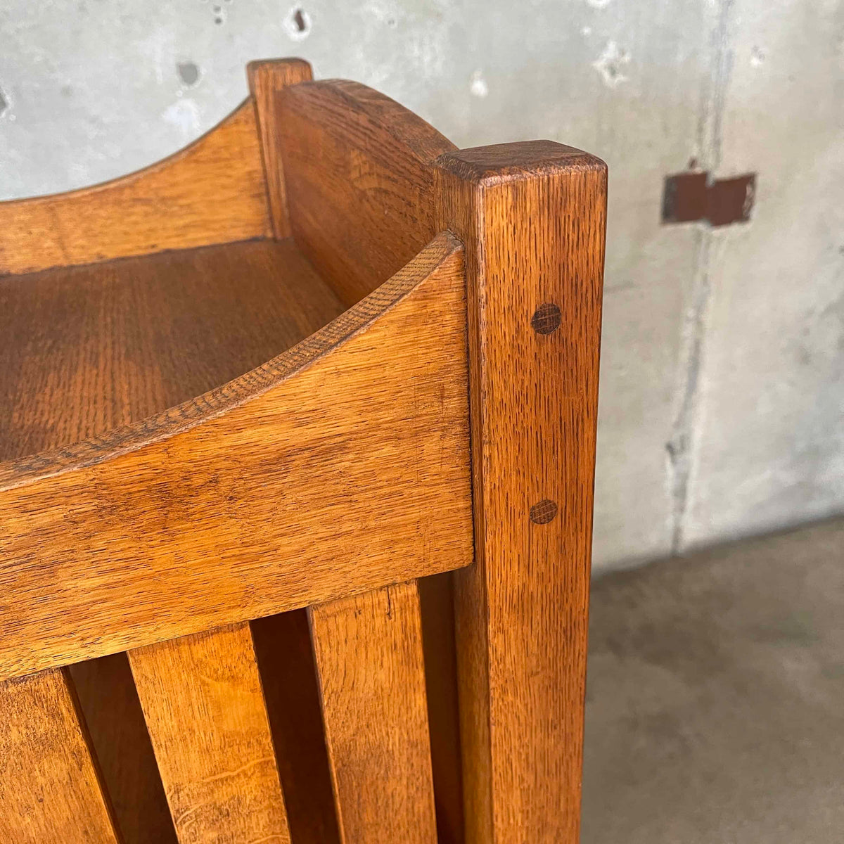 Vintage Arts & Crafts Oakwood Bookshelf #1