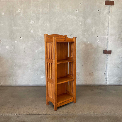 Vintage Arts & Crafts Oakwood Bookshelf #1