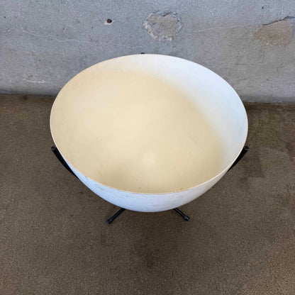 Medium Bullet Fiberglass Planter With Iron Stand