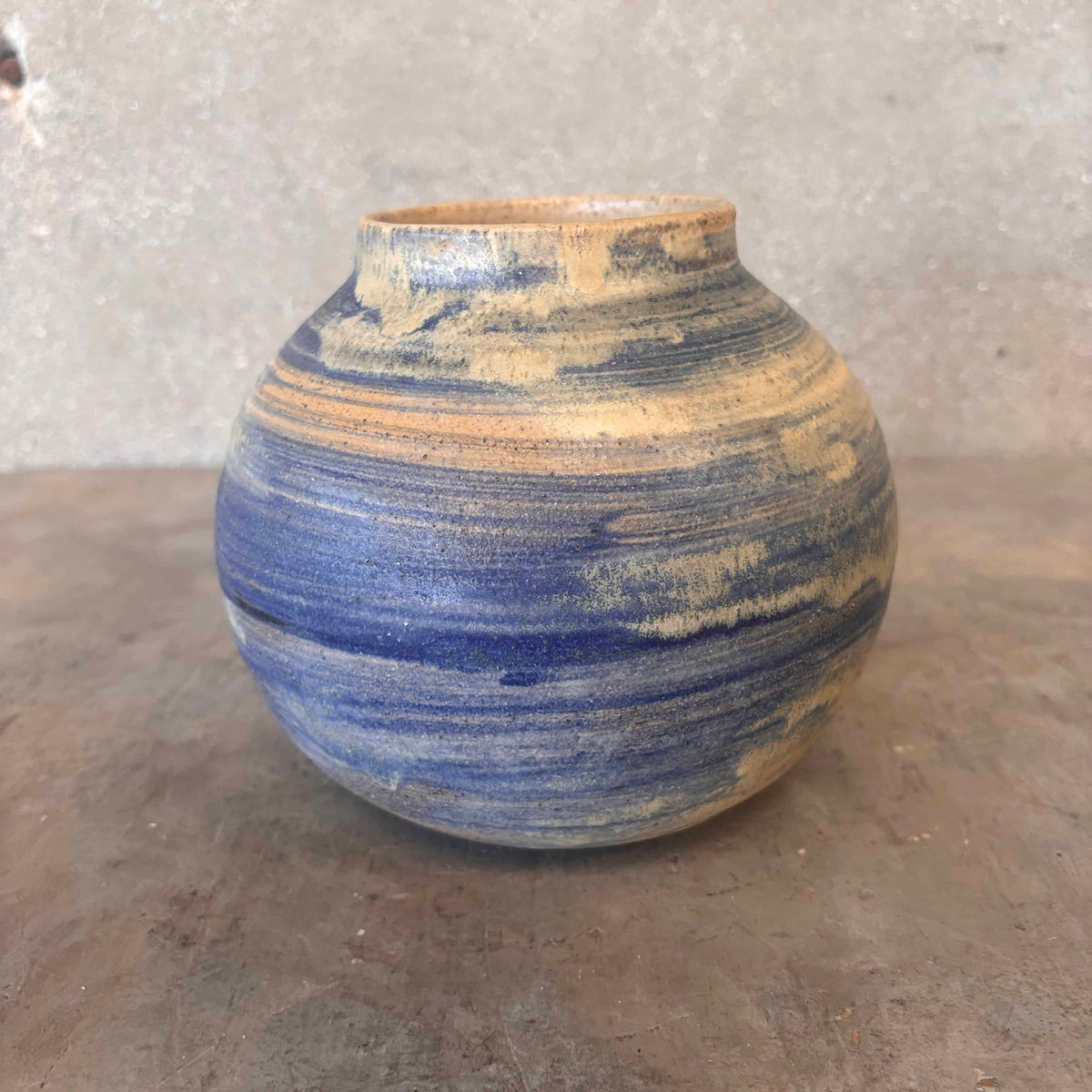 Vintage Studio Pottery Blue - Signed
