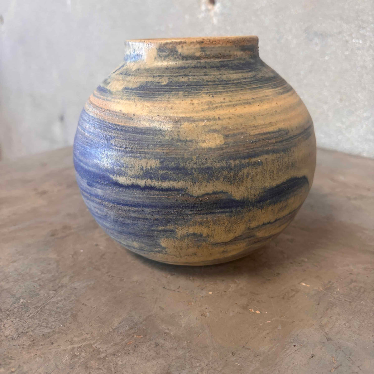 Vintage Studio Pottery Blue - Signed