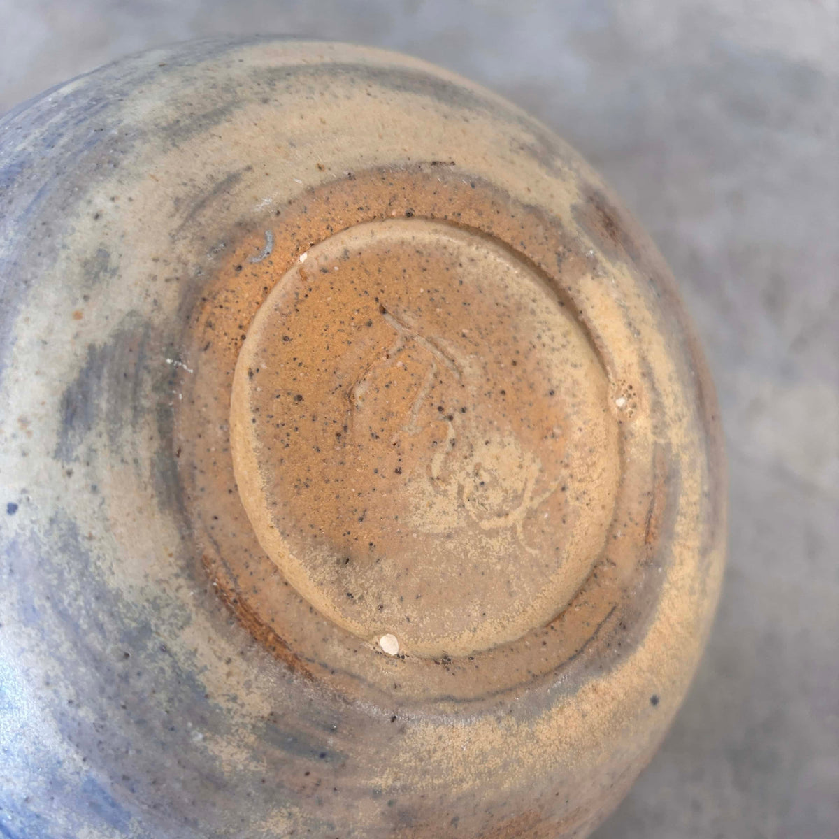 Vintage Studio Pottery Blue - Signed