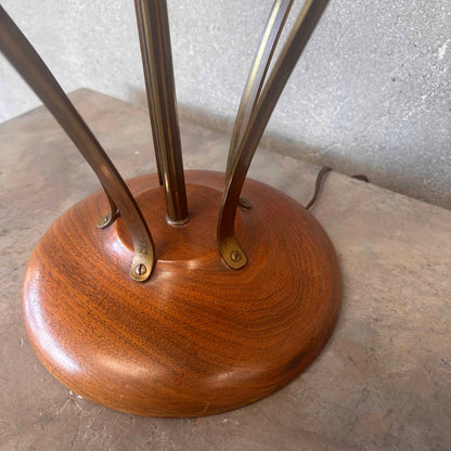 Vintage Atomic/ Mid Century Modern Walnut Lamp