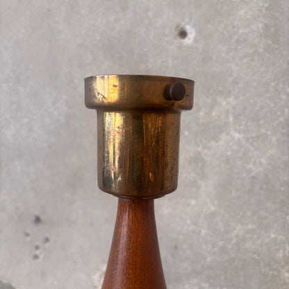 Vintage Atomic/ Mid Century Modern Walnut Lamp
