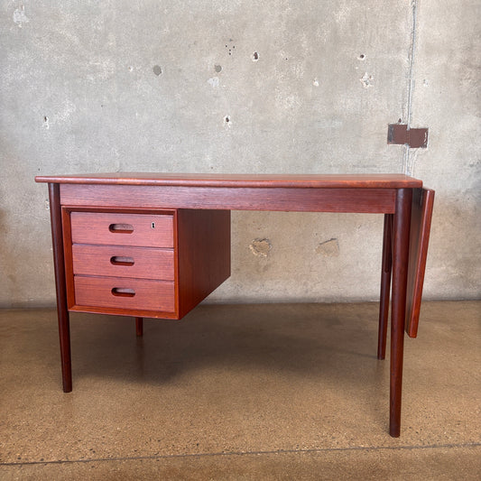 Drop Leaf Desk By Erik Buch For Oddense Makinsnedken AS - 1960's