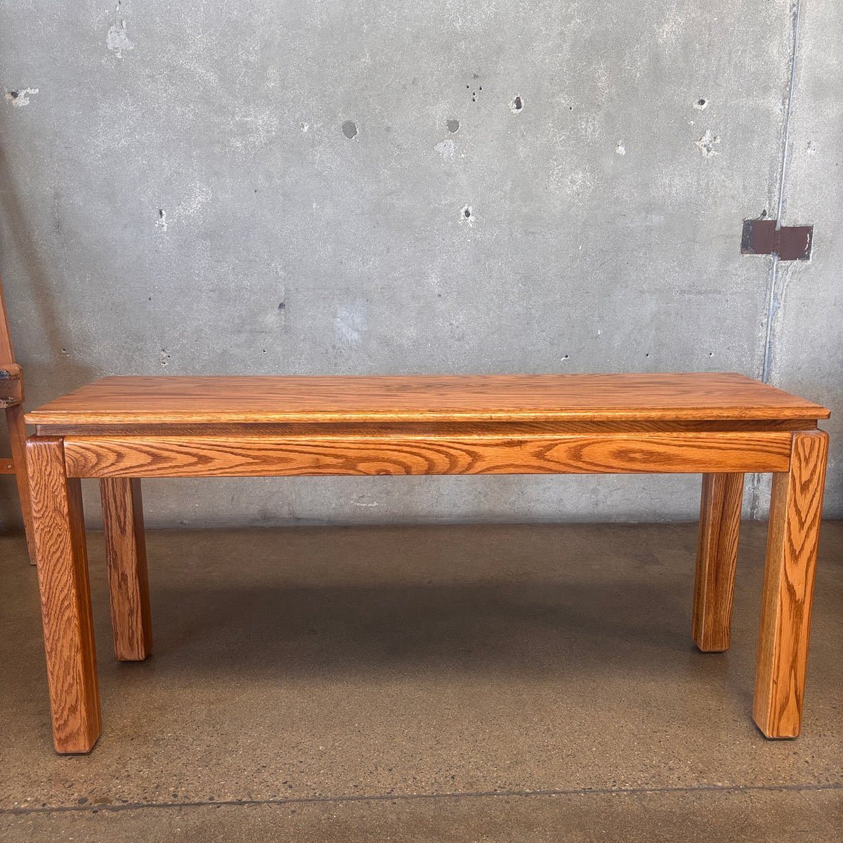 1970's Post Modern Oak Sofa Table