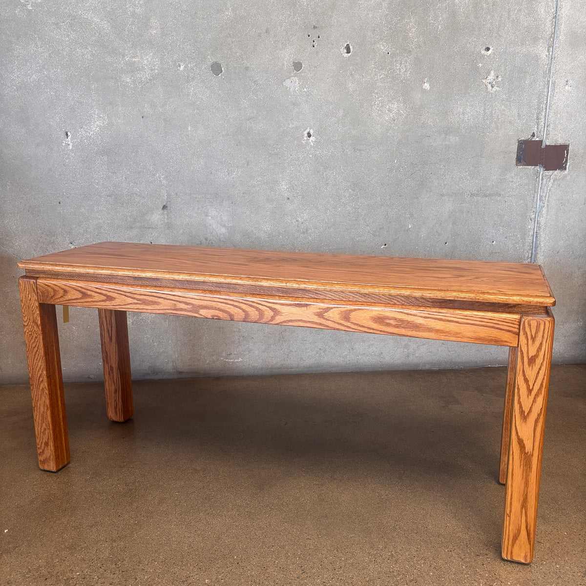 1970's Post Modern Oak Sofa Table