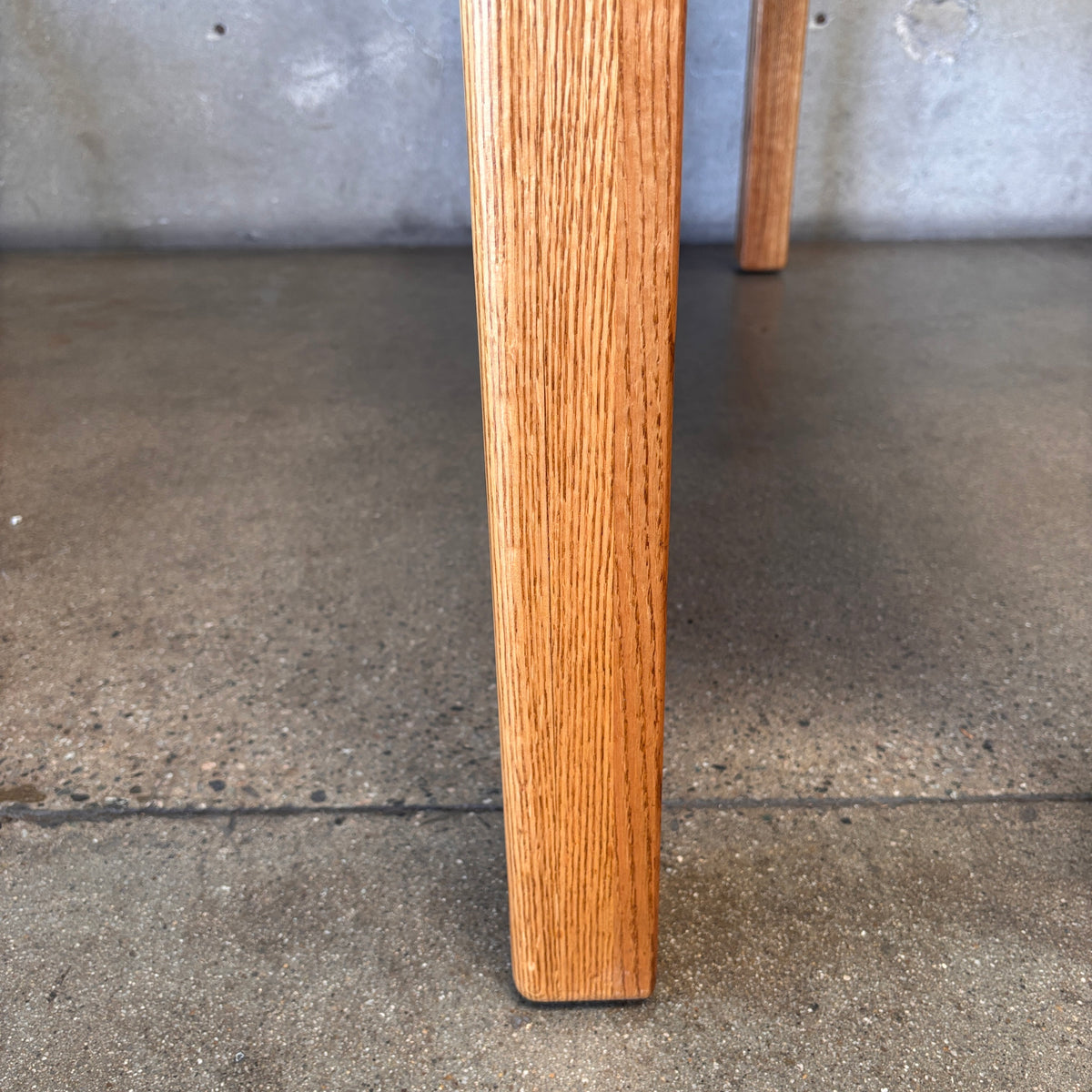1970's Post Modern Oak Sofa Table