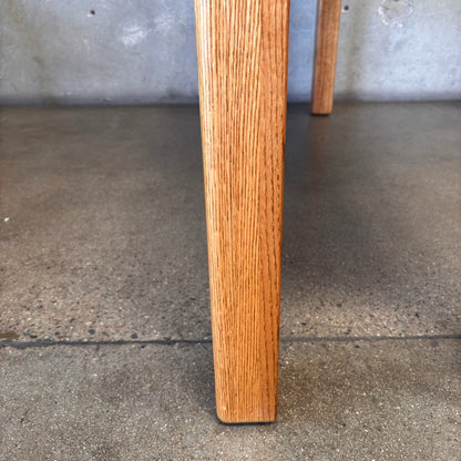 1970's Post Modern Oak Sofa Table
