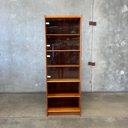 Vintage Teak Danish Bookshelf 2 Doors