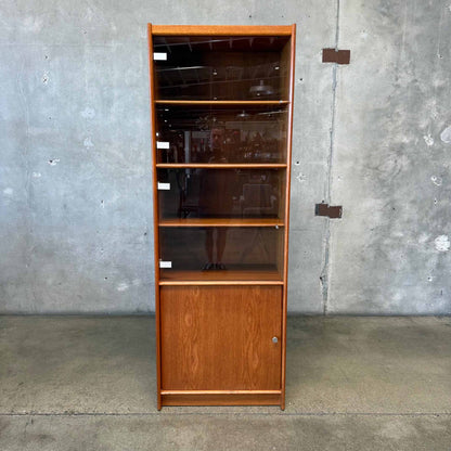 Vintage Teak Danish Bookshelf 3 Doors
