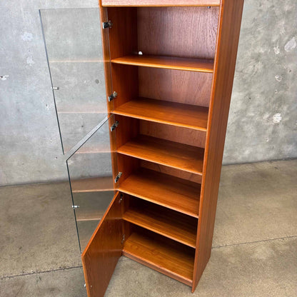 Vintage Teak Danish Bookshelf 3 Doors