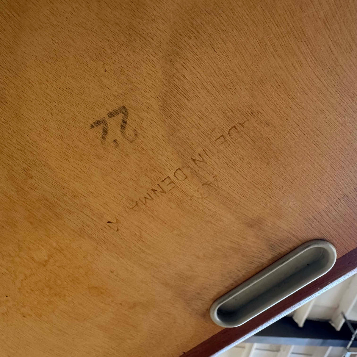 Danish Modern Teak Hidden Leaf Dining Table