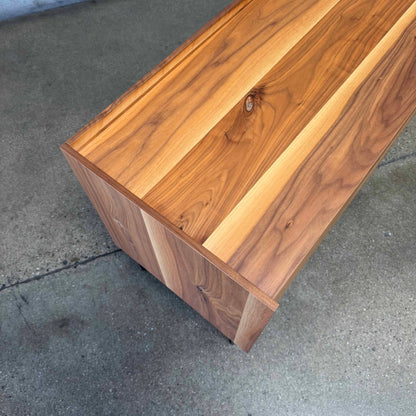 Walnut + Steel "Peek" Small Media Credenza By Blu Dot