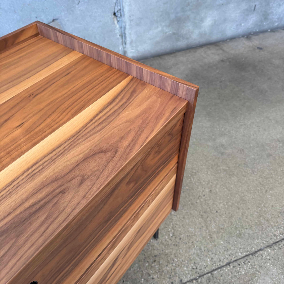 Walnut + Steel "Peek" Small Media Credenza By Blu Dot