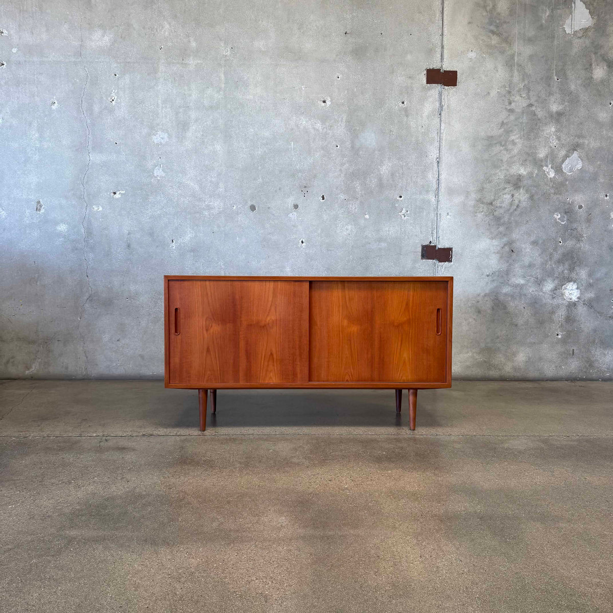 Danish Modern Teak Credenza By Poul Hundevad