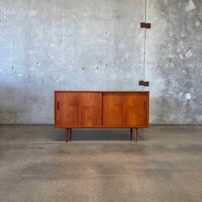Danish Modern Teak Credenza By Poul Hundevad