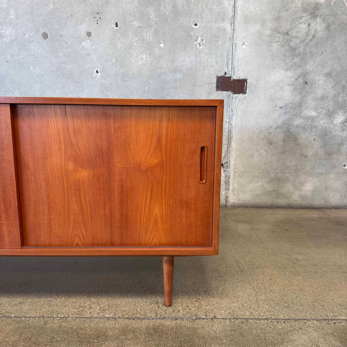 Danish Modern Teak Credenza By Poul Hundevad